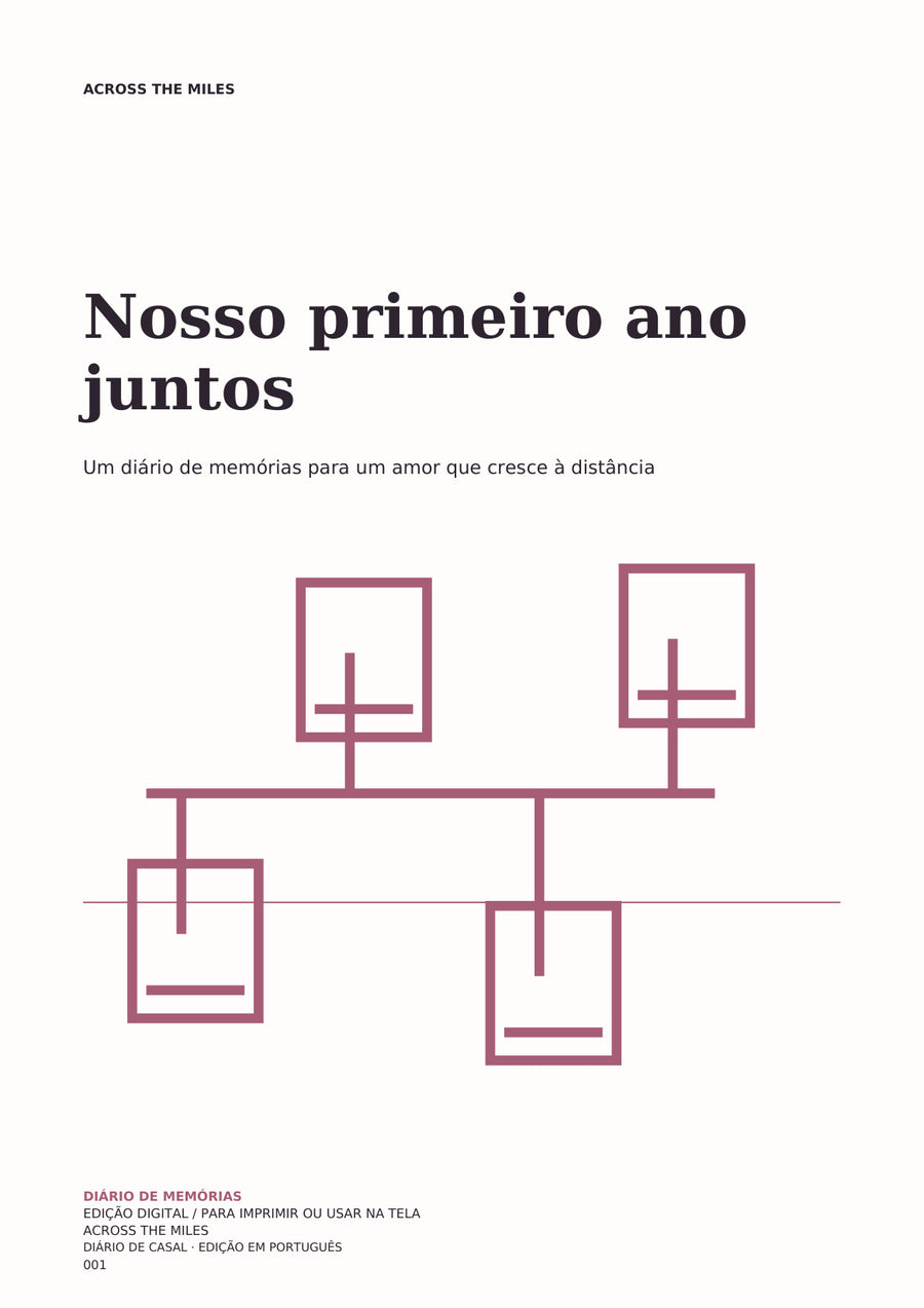 Nosso primeiro ano juntos — Português — cover