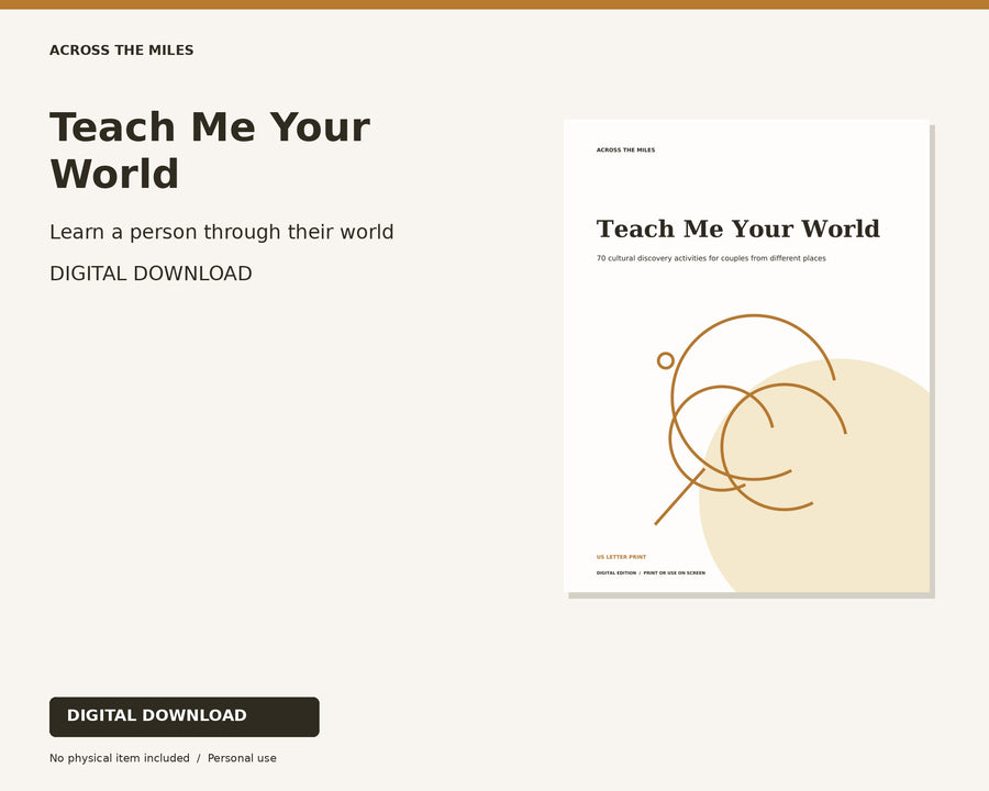 Teach Me Your World cover — digital download