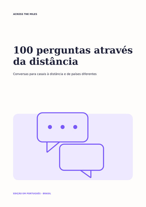 100 perguntas através da distância — Português — cover