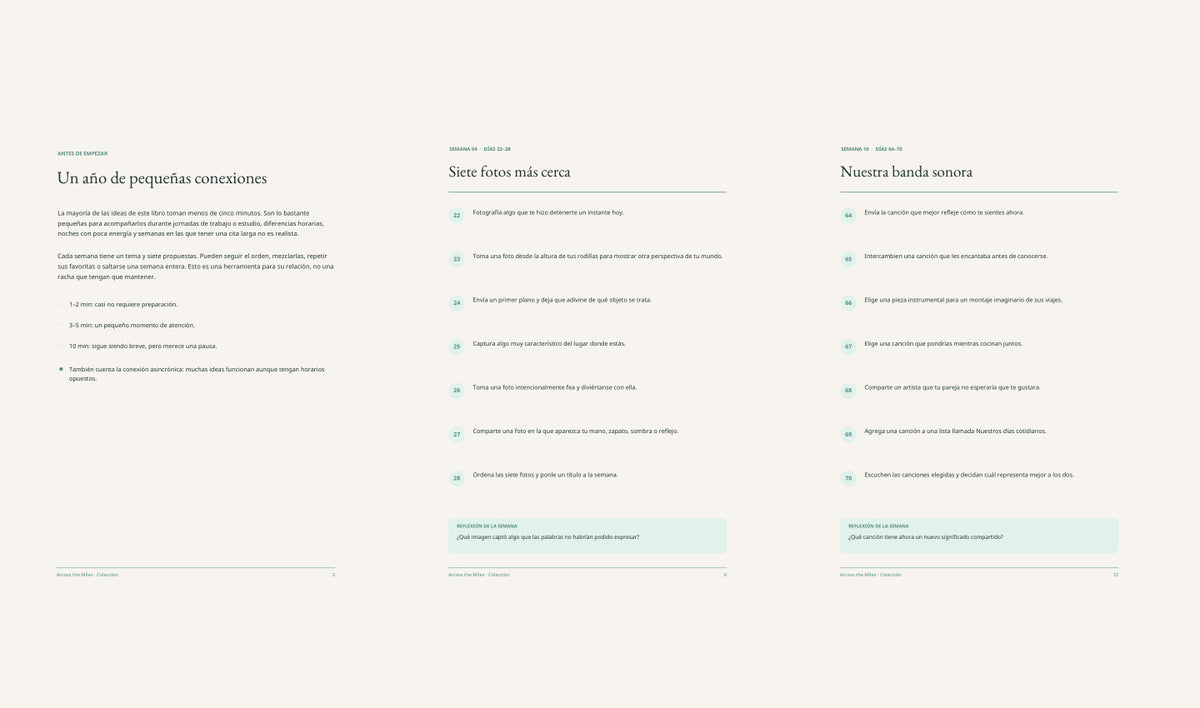 365 pequeñas formas de seguir conectados — Español — interior preview