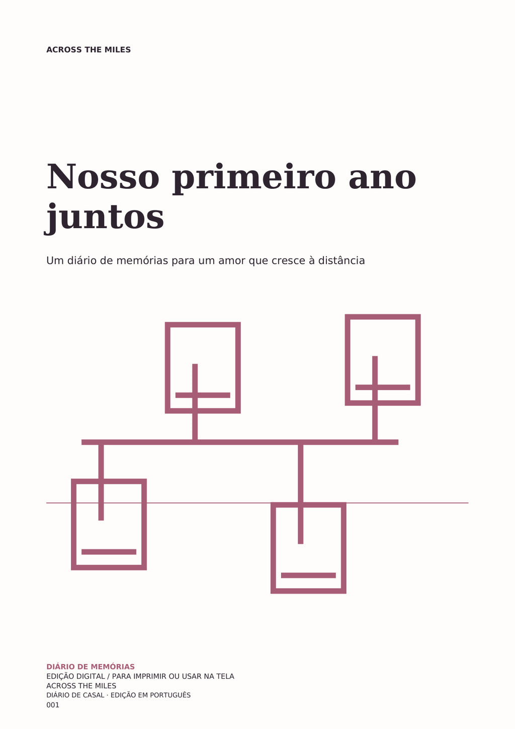 Nosso primeiro ano juntos — Português — cover