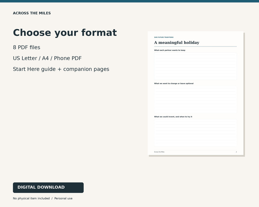 Formats and files included in Two Worlds, One Us — USA + Brazil
