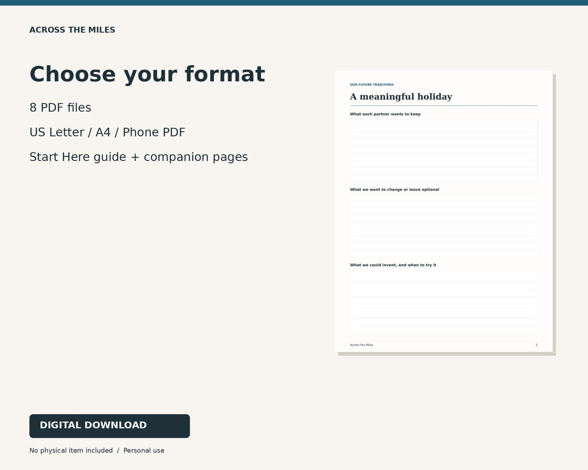 Formats and files included in Two Worlds, One Us — USA + Brazil