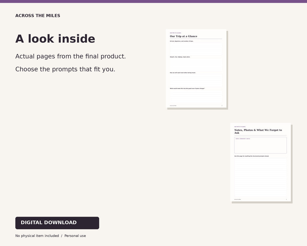 Actual interior pages from Until We Meet